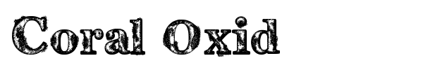 Coral Oxid font preview